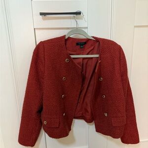 Ann Taylor Red Double-Breasted Women's Jacket